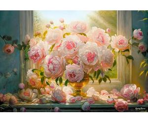 Castorland Puzzle Pivoines d'été - 1000 pièces de fleurs