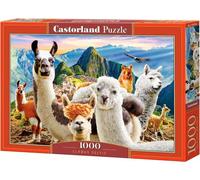 CASTORLAND Puzzle Selfie Lama sur Macchu Picchu 1000 pièces