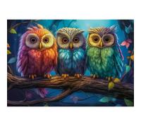 CASTORLAND Puzzle Trois petites chouettes 1000 pièces