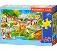 CASTORLAND Puzzle Visite au zoo 60 pièces