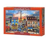 Castorland Puzzle Rues de Paris B-52684 – 500 pièces, Multicolore