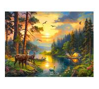 Castorland Sonnenuntergang am Forest River - 3000 Teile