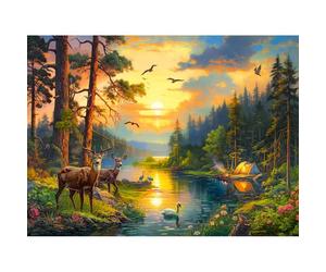 Castorland Sonnenuntergang am Forest River - 3000 Teile