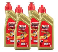 CASTROL 4 Litres Huile Moteur Moto Power 1 Scooter 5W40 4T 100% Optique Jaso MB