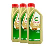 CASTROL Edge 5W-40 A3/B4 Huile Moteur, VW 505 00, BMW Longlife-01, 3x1 Litre