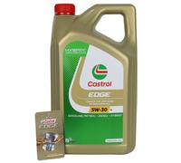 Huile de synthèse protection moteur diesel hybride 5W-30 EDGE LL 5L CASTROL