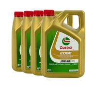 Castrol edge Fluid Titane 0W-40 A3/B4 Pkw-Motorenöl MB 229.5, RN0700, 4x4 Litre