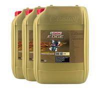 CASTROL Edge Fluide Titanium 0W-40 A3/B4 Huile Moteur PKW MB 229.5, 3x20 Litres
