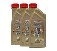 Castrol edge Professional Fluid Titane A5 0W-30 Huile Api Sl, 3x1 Litre