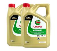 CASTROL Énergie 1 4T 15W-50 2-Rad L'Huile De Moteur Api Sn, Jaso MA2, 2x4 Litre