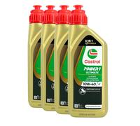CASTROL Énergie 1 Ultimate 4T SAE 10W-40 Huile de Moto, Api Sn, Jaso MA2, 4x1 L