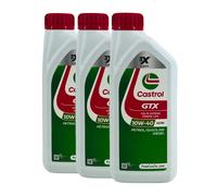 CASTROL GTX 10W-40 A3/B4 Huile Moteur, VW 505 00, Fiat 9.55535 G2, 3x1 Litres