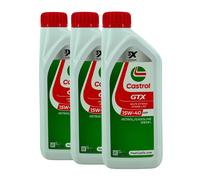 CASTROL GTX 15W-40 A3/B3 Pkw-Motorenöl VW 501 01, VW 505 00, 3x1 Litre