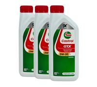 CASTROL GTX 5W-30 C4 Pkw-Motorenöl Renault RN0720, MB 226.51, 3x1 Litre