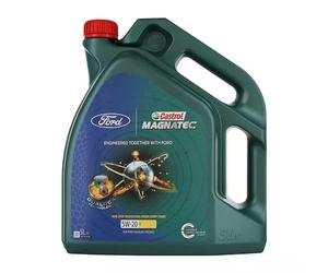 CASTROL Huile moteur Magnatec Professional 5W-20 Huile entièrement synthétique Ford E 5 L Compatible avec FORD Fiesta Mk6 3/5 portes JA8, JR8 Fiesta Mk5 3/5 portes JH1, JD1, JH3, JD3 Kuga Mk2 DM2