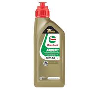 CASTROL Huile moteur Power 1 10W-30 Huile en partie synthétique API SL 4T 1 L Compatible avec MICROCAR Due 3/5 portes, AIXAM Scouty Cabriolet, ZNEN MOTORCYCLES ZN125