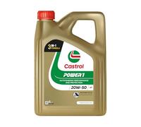 Castrol Huile moteur Power 1 20W-50 – API SN 4T – 4 L