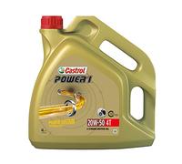 Castrol Huile moteur Power 1 20W-50 Huile minérale API SJ 4T 4 L