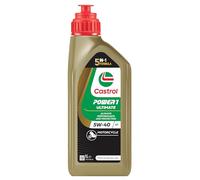 CASTROL Huile moteur Power 1 5W-40 API SN Ultimate 4T 1 L Compatible avec AIXAM Scouty Cabriolet, VESPA MOTORCYCLES LX