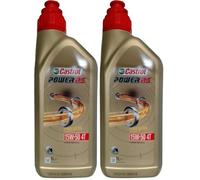 Castrol Huile Moteur Power RS 4T (4-Temps) 15W-50 1-Litre (Lot de 2)