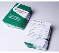 Castrol Lot de 50 étiquettes de vidange d'huile, version allemande
