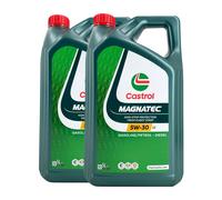 CASTROL Magnatec 5W-30 C2 Huile Moteur PKW PSA B71 2290, ACEA C2, 2x5 Litres
