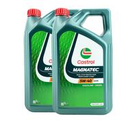 CASTROL Magnatec 5W-40 A3/B4 Huile, Renault Rn 0710, VW 502 00, 2x5 Litre