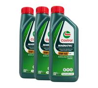 CASTROL Magnatec 5W-40 A3/B4 Huile, Renault Rn 0710, VW 502 00, 3x1 Litre