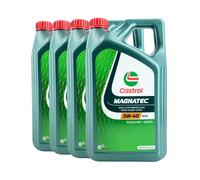 CASTROL Magnatec 5W-40 A3/B4 Huile, Renault Rn 0710, VW 502 00, 4x5 Litre