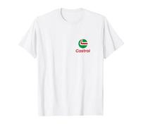 Castrol PAPL1285 Liquid Engineering Logo sur la Poitrine T-Shirt, Homme, Blanc, XXL
