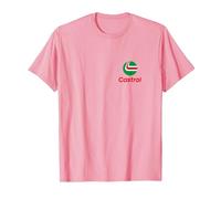 Castrol PAPL1285 Liquid Engineering Logo sur la Poitrine T-Shirt, Homme, Rose, XXL