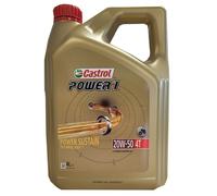 Castrol Power 1 20W-50 4T API SN JASO MA-2 1x4 Litres Huile Moteur