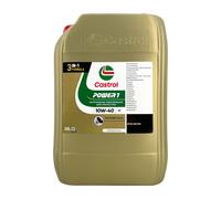 CASTROL Power 1 4T 10W-40 Huile Moteur 2 Roues API SN, JASO MA2, 20 Litres