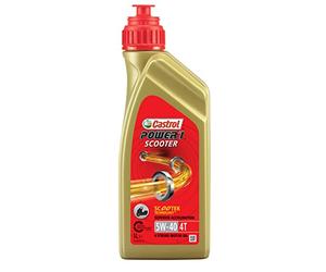 CASTROL Power 1 Scooter 4T 5W-40, Huile Deux-Roues Moteur 4 temps, 1L | Synthèse HC, 4 temps, API SJ, JASO MB, compatible scooters, Piaggio Fly 50 4T 2007-2007