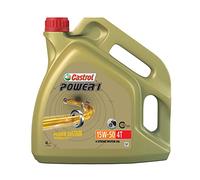 Castrol POWER1 4T 15W-50, Huile Deux-Roues Moteur 4 Temps, 4L