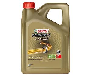 CASTROL Power1 R 4T 10W-40, Huile Deux-Roues Moteur 4 Temps, 4L