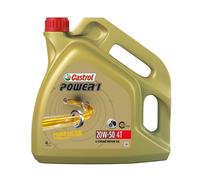 Castrol Puissance 1 4T 20W/50 Semi Synthétique Moto Huile Moteur - 4L