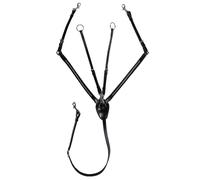 Castron en cuir décoré de cristaux modèle Dana avec martingale amovible Hkm Spor