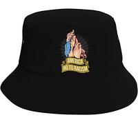 Casual Chapeau de Plage Amérique Non au racisme Chapeaux de Soleil de Plage Pliable Extérieur Casquette pour Adultes Femmes Randonnée