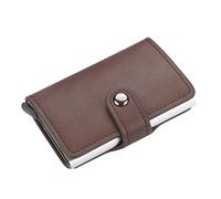 Casual Cuir Femmes et Hommes Portefeuilles Sacs Courts Sacs Zippered Portefeuilles Pochette en cuir S7 Active Phone Case Portefeuille, café, Taille unique