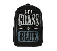 Casual Daypack Mon Herbe Est Bleue Bluegrass Cartable Scolaire Imprimé Sacs D'École Loisir pour Scolaires, Voyage, Loisir, 42X32X14Cm