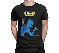 Casual Fantastic Planet La Planete Sauvage T-Shirt Black Shirt Men's Top Tee L