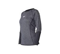 Speedo Casual Femme Rashguard L/S, Chemise de bain à manches longues pour femmes avec UPF 30+, gris oxydé/noir - XS OXID GREY/BLACK G