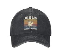 Casual Fitness Jésus Est Mon Observateur Drôle Cadeaux Casquettes Casquettes Coton En Détresse Casquette De Soleil Extérieur Courir Golf Casquettes Souples Chapeau Coton, pour toutes les saisons