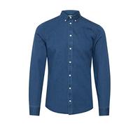 CASUAL FRIDAY 20504136 Chemise Bouton Bas, 200436/Denim Mid Blue, L Homme