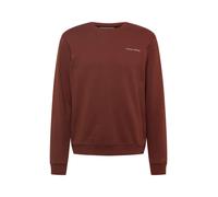 Casual Friday Sweat-shirt 'Severin' marron châtaigne / blanc, Taille XL