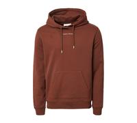 Casual Friday Sweat-shirt 'Sinius' marron châtaigne / blanc, Taille XXXL