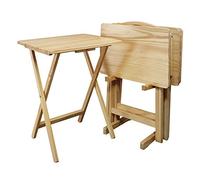 Casual Home Lot de 5 plateaux de table, naturel