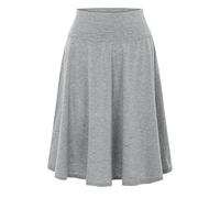 Casual Jupes d'été Femme - Jupe Longue en Jean Sport Décontracté Jupe Jupe Stretch Basique en Forme Couleur Unie Jupe Jupe Rockabilly A Ligne Jupes Longues en Coton et Lin
