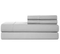 Casual Living 32644 Parure de lit 4 pièces et taies d'oreiller pour Maison et hôtel soyeuses, respectueuses de l'environnement, lavables en Machine, séchage Rapide, Anti-Plis, lit Simple XL, Gris